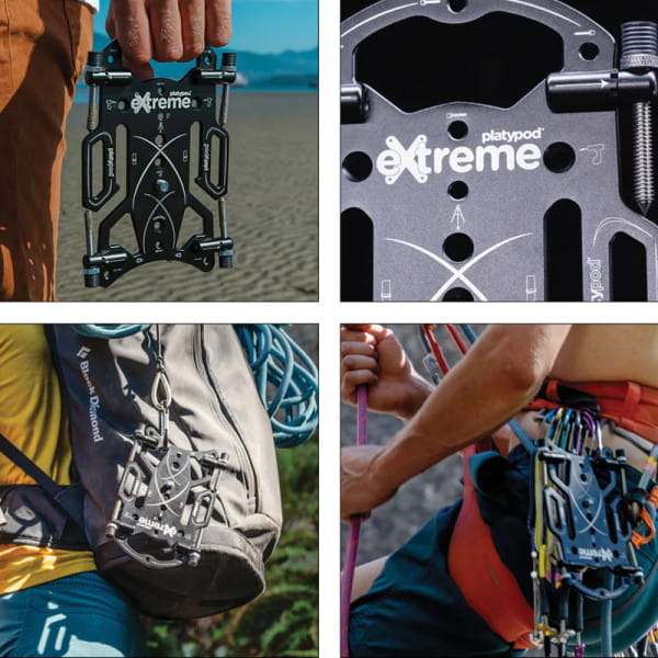 Platypod eXtreme Universal-Bodenstativ mit Spikes - Schwarz