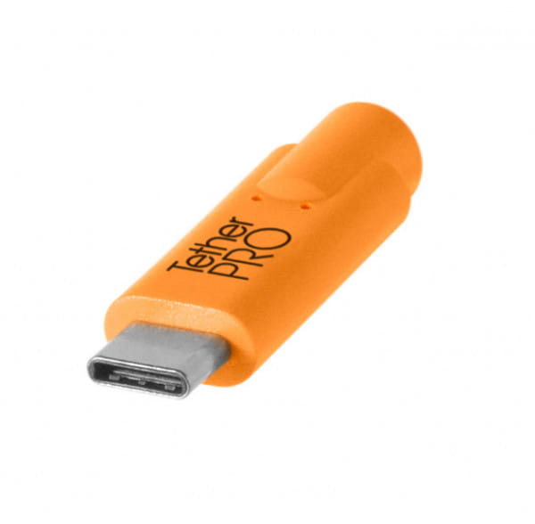 Tether Tools TetherPro Datenkabel USB-C an USB-C - 4,6 m (Orange)
