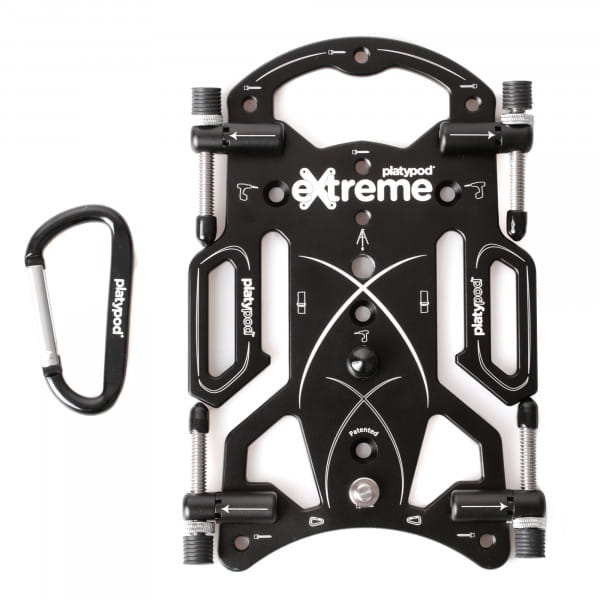 Platypod eXtreme Universal-Bodenstativ mit Spikes - Schwarz