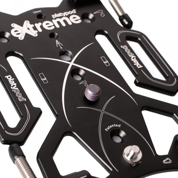 Platypod eXtreme Universal-Bodenstativ mit Spikes - Schwarz