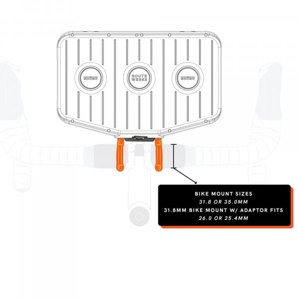 Route Werks Bike Mount High - 31,8 mm